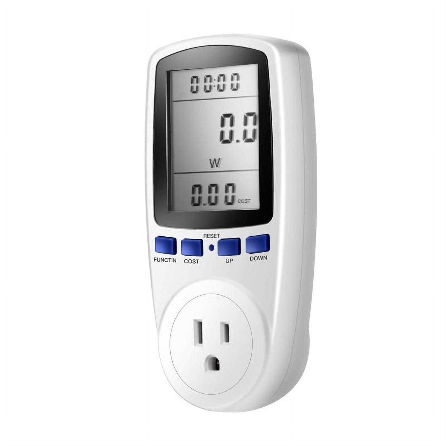 Digital Power Meter Wattmeter Energy Consumption Meter Watt Voltage Current Frequency Electricity Usage Monitor Plug-in Socket Design - Zenithce