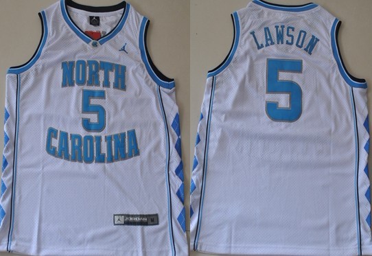 North Carolina Tar Heels #5 Ty Lawson White Swingman Jersey - Zenithce