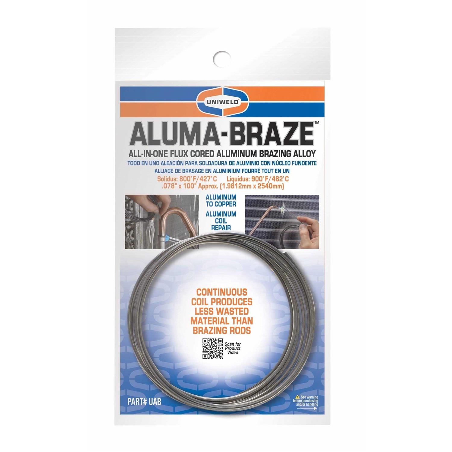 Uniweld P4kd9s Aluminum Soft Solder Kit With Metal Tip Flux Applicator - Zenithce