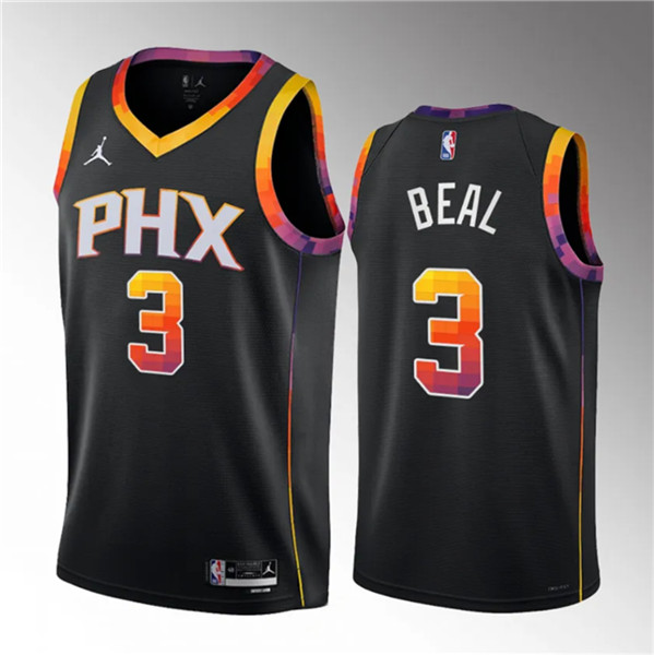 Phoenix Suns #3 Bradley Beal Black 2022-23 Statement Edition Stitched Jersey - Zenithce