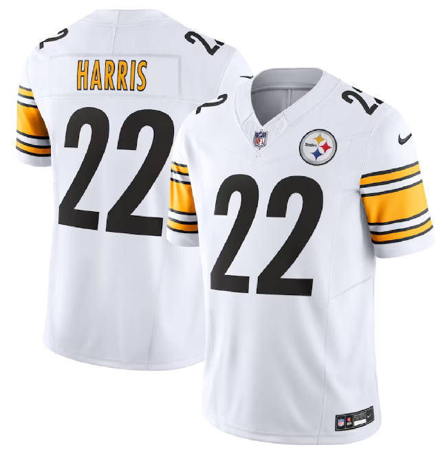 Pittsburgh Steelers #22 Najee Harris White 2023 F.U.S.E. Vapor Untouchable Limited Stitched Jersey - Zenithce