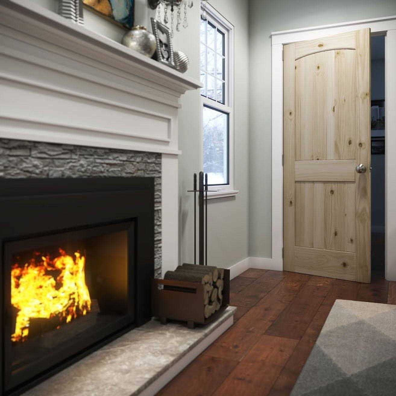 EightDoors 80 Square Frost Mirrored Glass Solid Core Primed Pine Wood Bifold Door Hardware Included - Zenithce