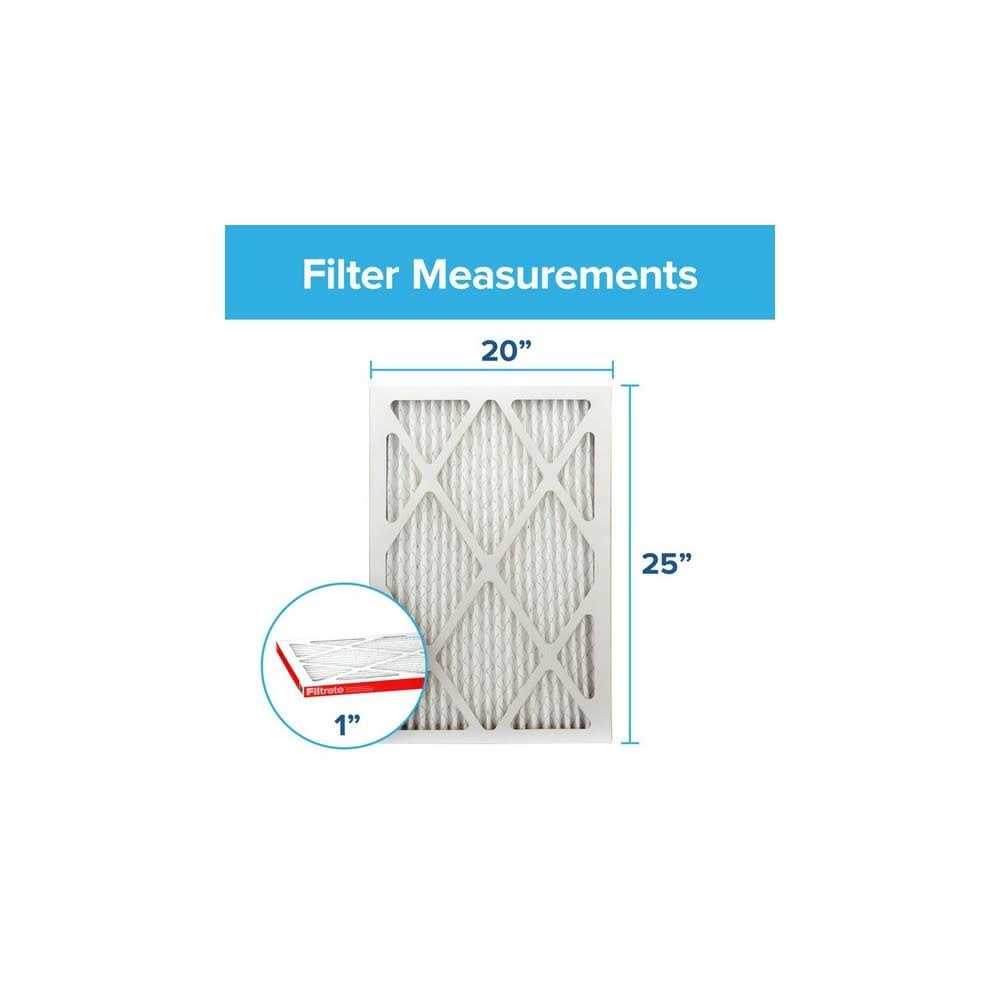 Filtrete 20-in W x 25-in L x 4-in 11 MERV 1000 MPR Allergen Defense Electrostatic Pleated Air Filter LADP03-4-2P-2 - Zenithce