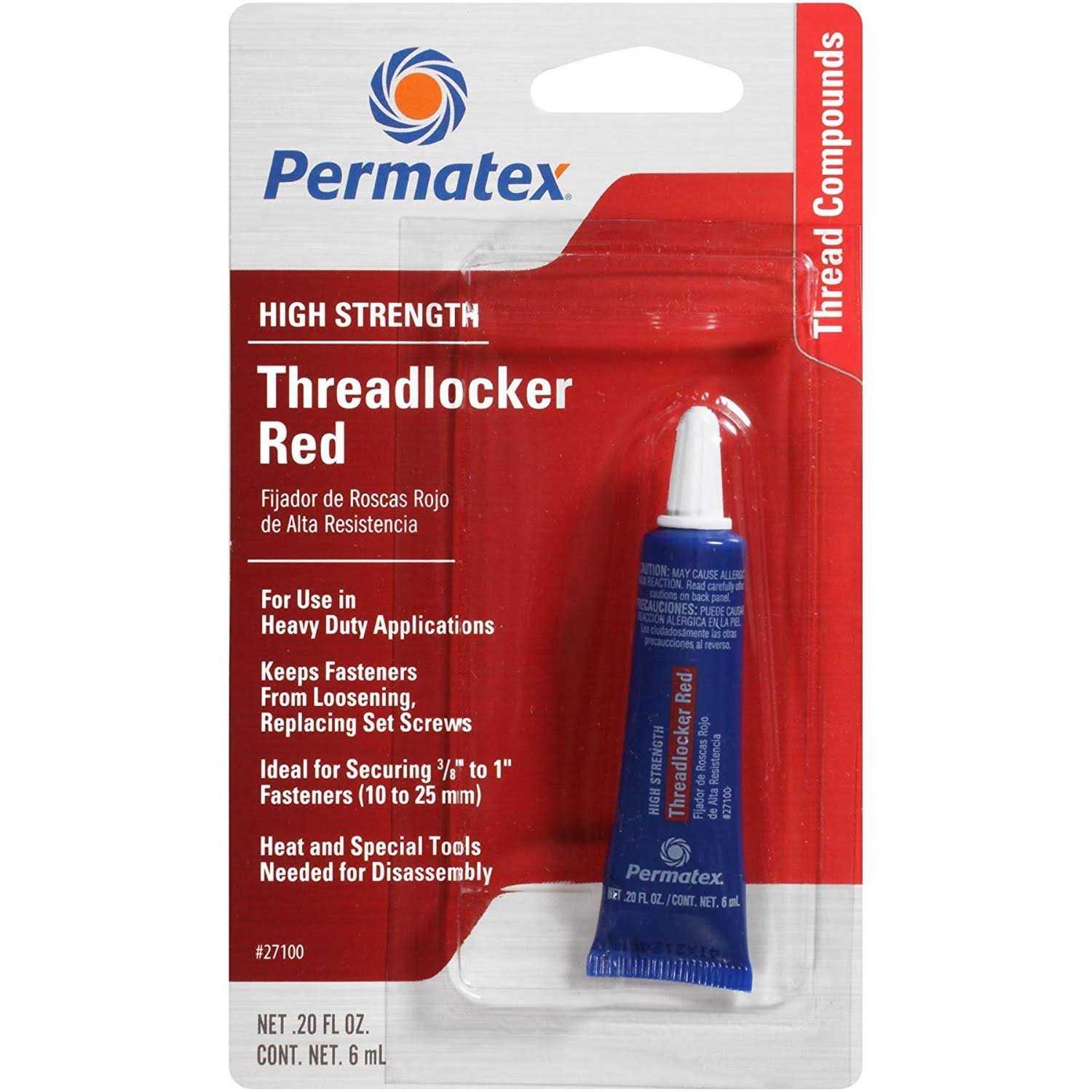Permatex High-Strength Threadlocker 27100 - Zenithce