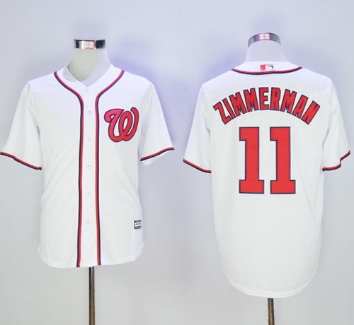 Nationals #11 Ryan Zimmerman White New Cool Base Stitched Jersey - Zenithce