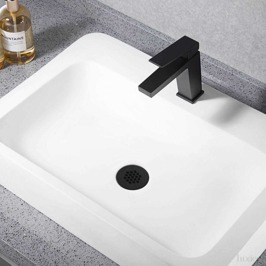 Luxier Ds04-t Bathroom Sink Push Pop-Up Drain Stopper with Overflow - Zenithce