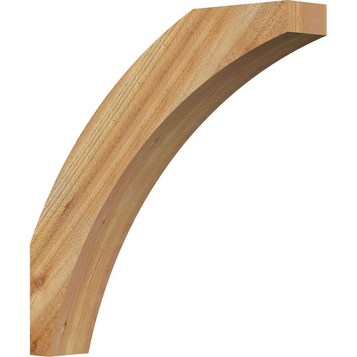 Ekena Millwork 4W x 14D x 14H Thorton Traditional Rough Sawn Bracket BKT04X14X14THR01RWR - Zenithce