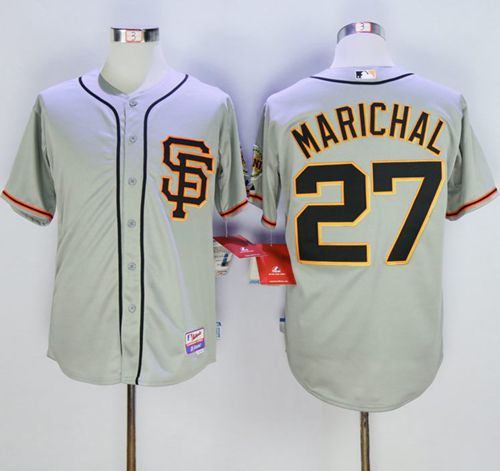 Giants #27 Juan Marichal Grey Cool Base Stitched Jersey - Zenithce