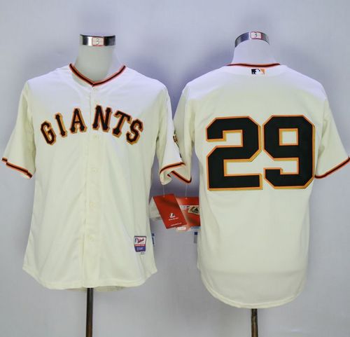 Giants #29 Jeff Samardzija Cream Cool Base Stitched Jersey - Zenithce