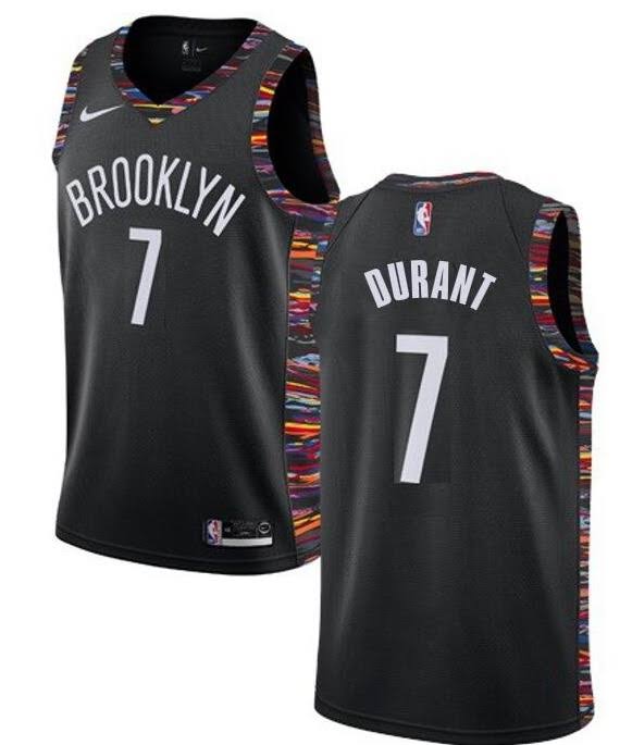 Brooklyn Nets #7 Kevin Durant Black City Edition 2019-20 Jersey - Zenithce