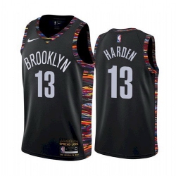 Brooklyn Nets #13 James Harden Black 2020 New Season Swingman City Edition Jersey - Zenithce