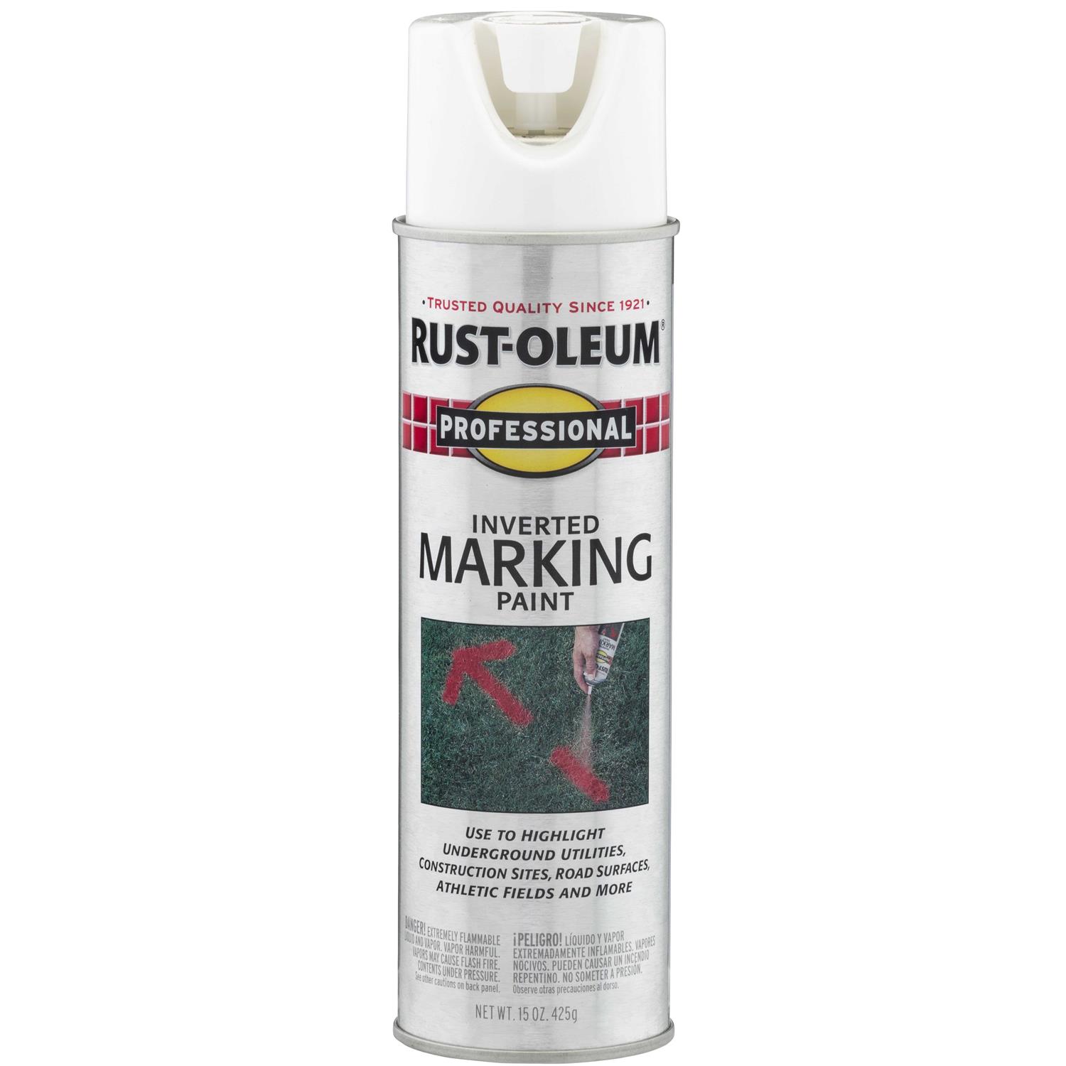 Rust-Oleum 15 oz Professional Inverted Marking Spray Paint - Zenithce