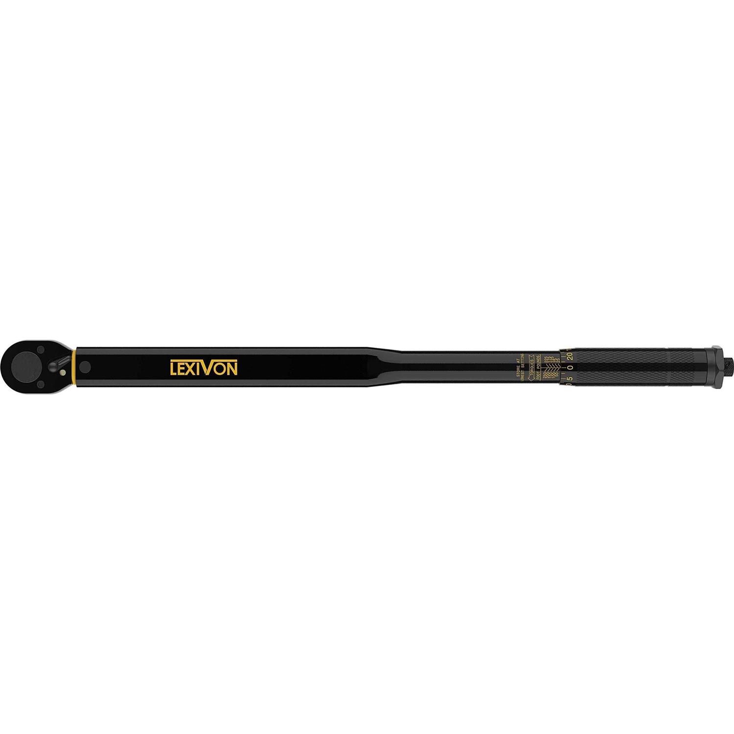 LEXIVON 1/2-Inch Drive Click Torque Wrench 10~150 Ft-Lb/13.6~203.5 Nm LX-183 - Zenithce