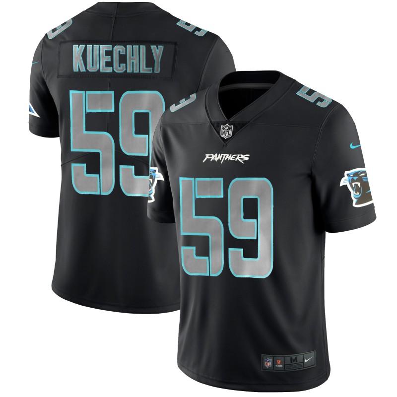Panthers #59 Luke Kuechly 2018 Black Impact Limited Stitched Jersey - Zenithce