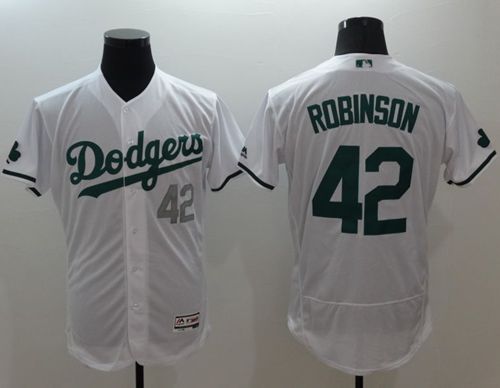 Dodgers #42 Jackie Robinson White Celtic Flexbase Authentic Collection Stitched Jersey - Zenithce
