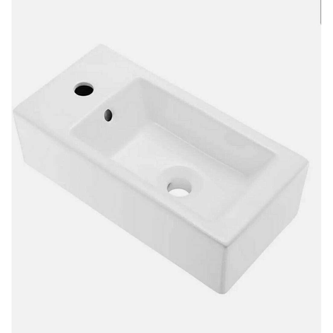 Swiss Madison Voltaire Ceramic Wide Rectangle Vessel Sink SM-VSM292W1 - Zenithce