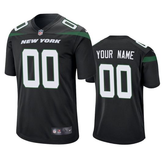 New York Jets Customized Black Game NFL Stitched Limited Jersey - Zenithce