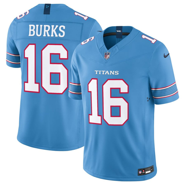 Tennessee Titans #16 Treylon Burks Light Blue 2026 F.U.S.E. Vapor Limited Stitched Jersey - Zenithce