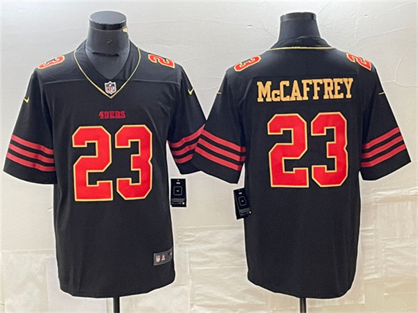 San Francisco 49ers #23 Christian McCaffrey Black Stitched Jersey - Zenithce