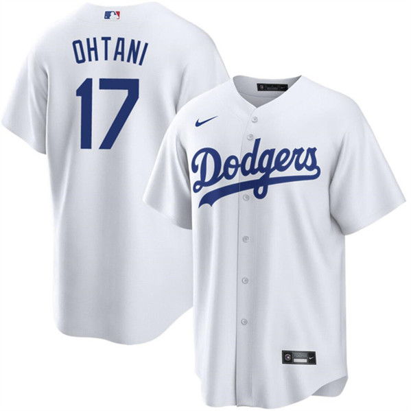 Los Angeles Dodgers #17 Shohei Ohtani White Cool Base Stitched Jersey - Zenithce