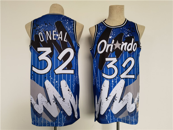 Orlando Magic #32 Shaquille O'Neal Blue Throwback Jersey - Zenithce