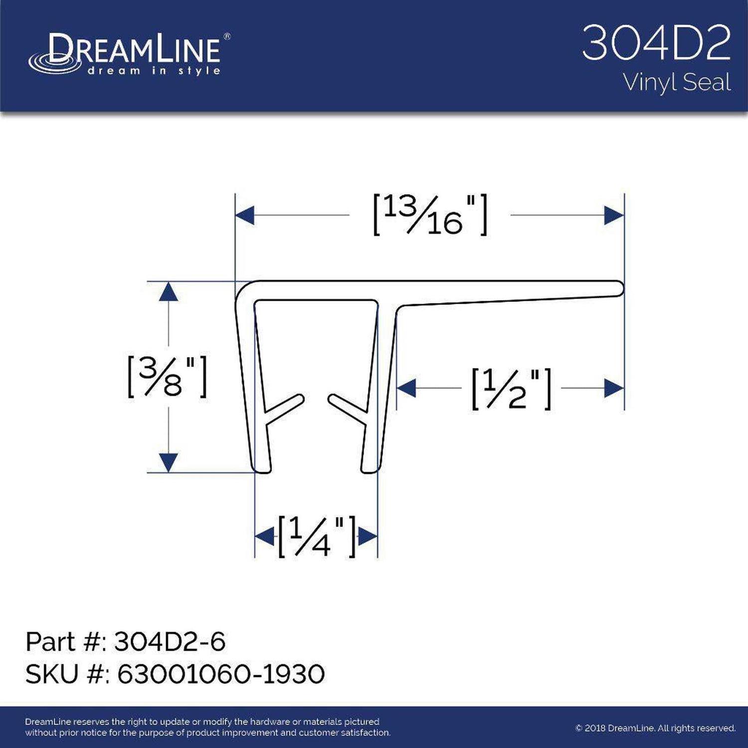 DreamLine Unidoor Plus 58-58 1/2 in. W x 72 in. H Frameless Hinged Shower Door with 36 in. Half Panel SHDR-24283036-04 - Zenithce