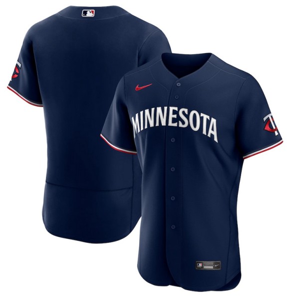 Minnesota Twins Blank Navy 2023 Flex Base Stitched Jersey - Zenithce