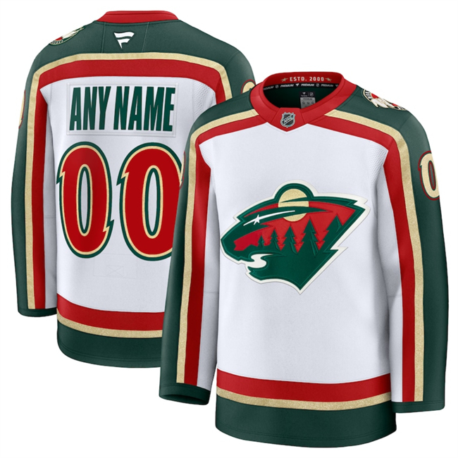 Minnesota Wild Custom White 2025 25th Anniversary Jersey - Zenithce