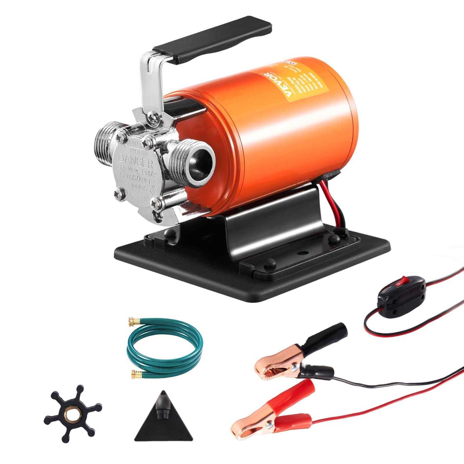 VEVOR Water Transfer Pump 120V 360 GPH 1/10 HP 6 ft Suction Hose Garden Pool Pond - Zenithce