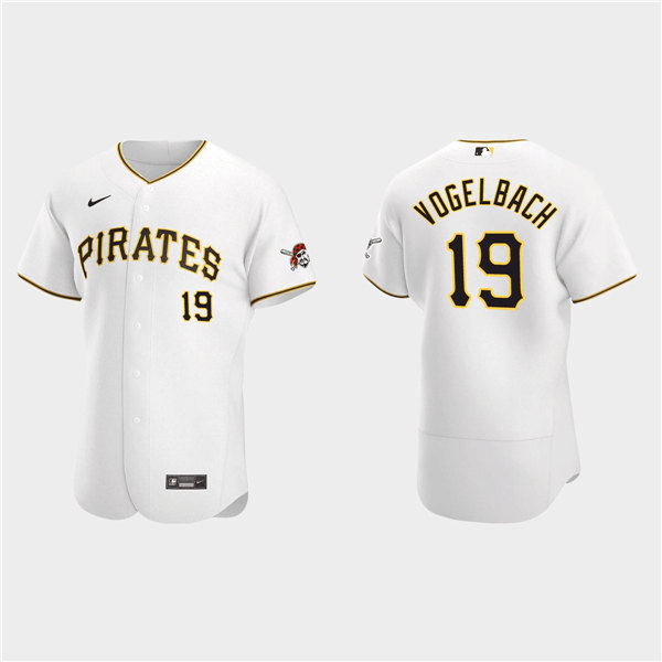 Pittsburgh Pirates #19 Daniel Vogelbach White Flex Base Stitched Jersey - Zenithce