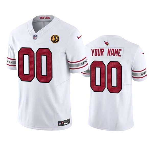 Arizona Cardinals Custom White 2023 F.U.S.E. With John Madden Patch Vapor Limited Stitched Jersey - Zenithce