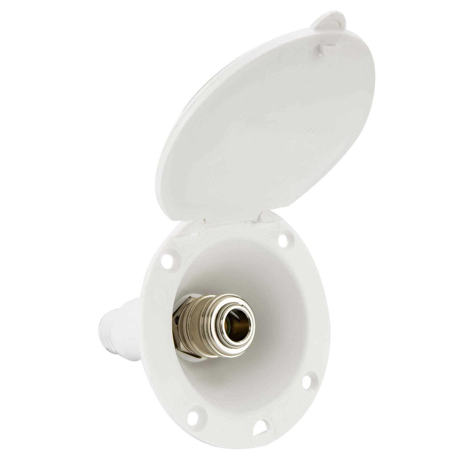 Recpro RV Exterior Spray Port Hook-Up Connector Optional Hose with Sprayer or Quick Connector - Zenithce