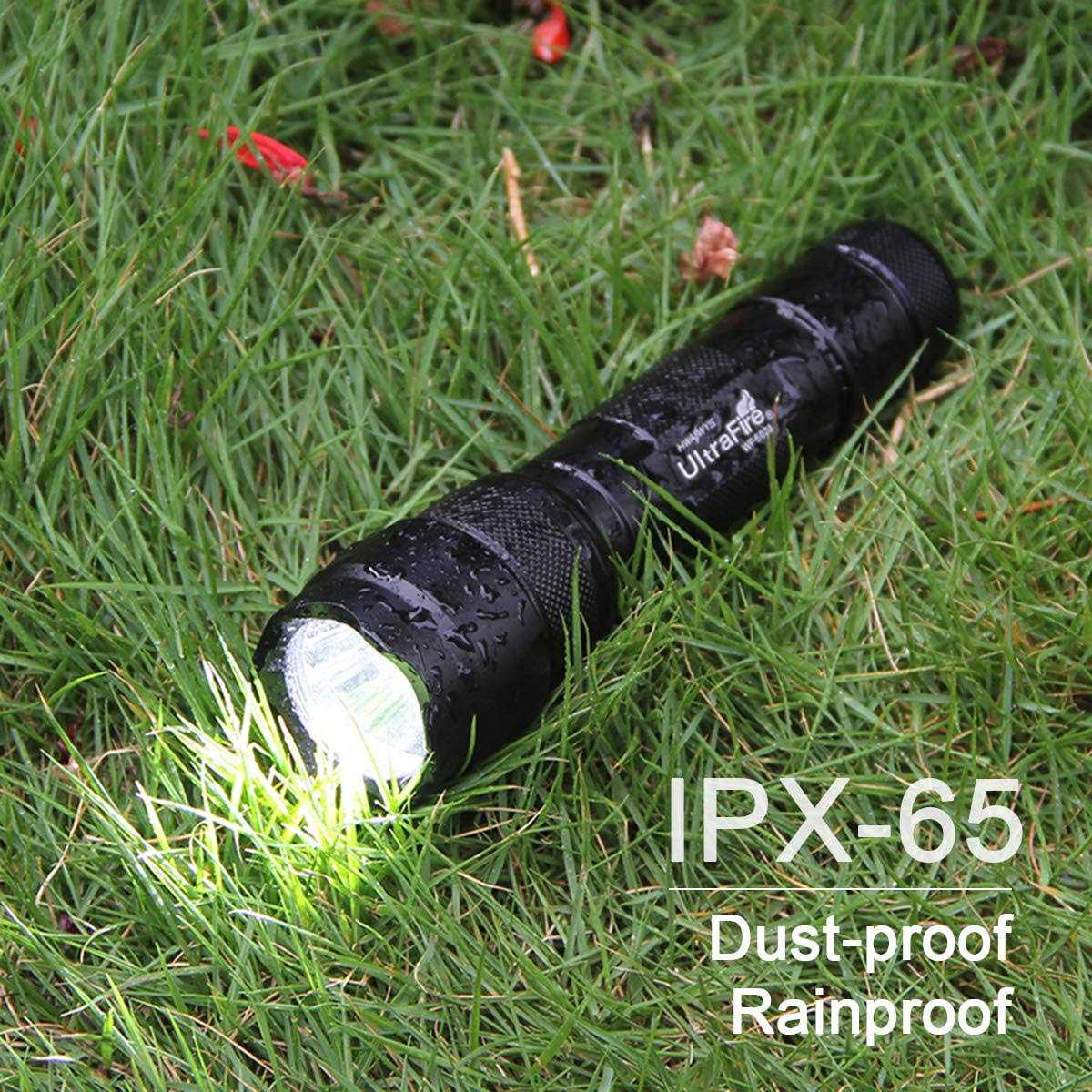 UltraFire WF-502B Single Mode Flashlight with Holster,1000 Mini Tactical LED Flashlight Duty Belt Holster - Zenithce