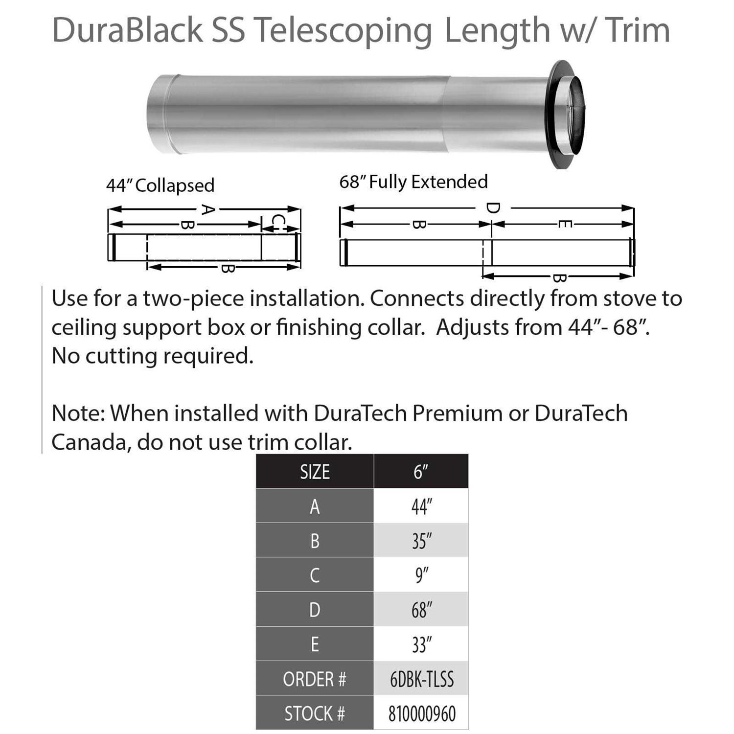 DuraVent DirectVent Pro Wall Thimble 46DVA-WT - Zenithce