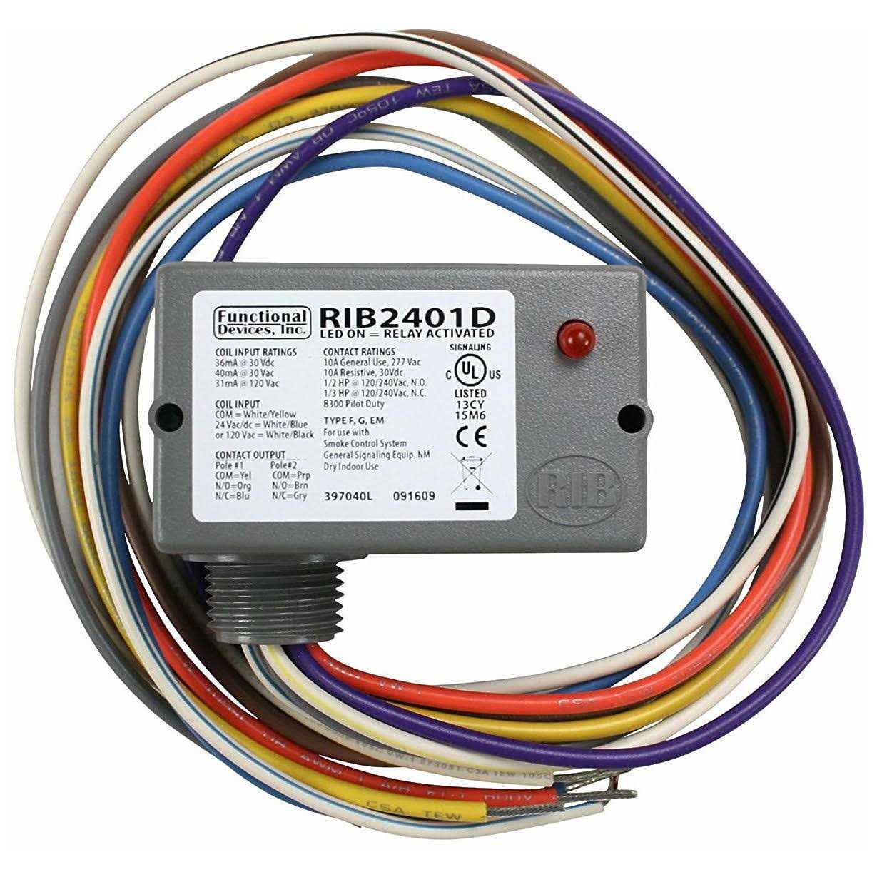 Functional Devices RIB2401B Enclosed SPDT Power Relay - Zenithce