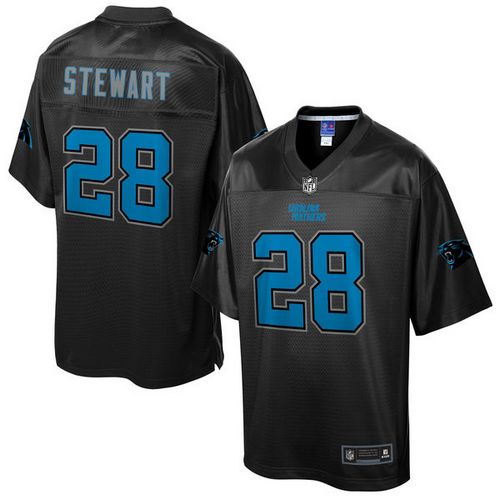 Panthers #28 Jonathan Stewart Black Pro Line Black Reverse Fashion Game Nike Jersey - Zenithce