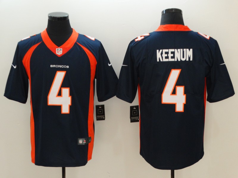 Denver Broncos #4 Case Keenum Blue Vapor Untouchable Limited Stitched Jersey - Zenithce