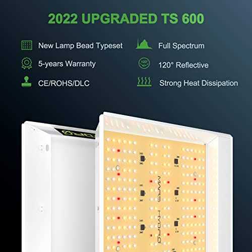 Mars Hydro TS 1000W LED Grow Light Full Spectrum for Indoor Plant Veg Flower HPS - Zenithce