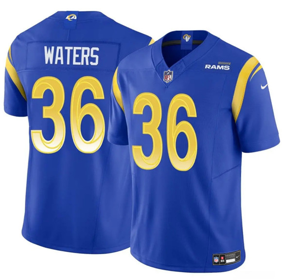 Los Angeles Rams #36 Jordan Waters Blue 2024 F.U.S.E. Vapor Untouchable Football Stitched Jersey - Zenithce