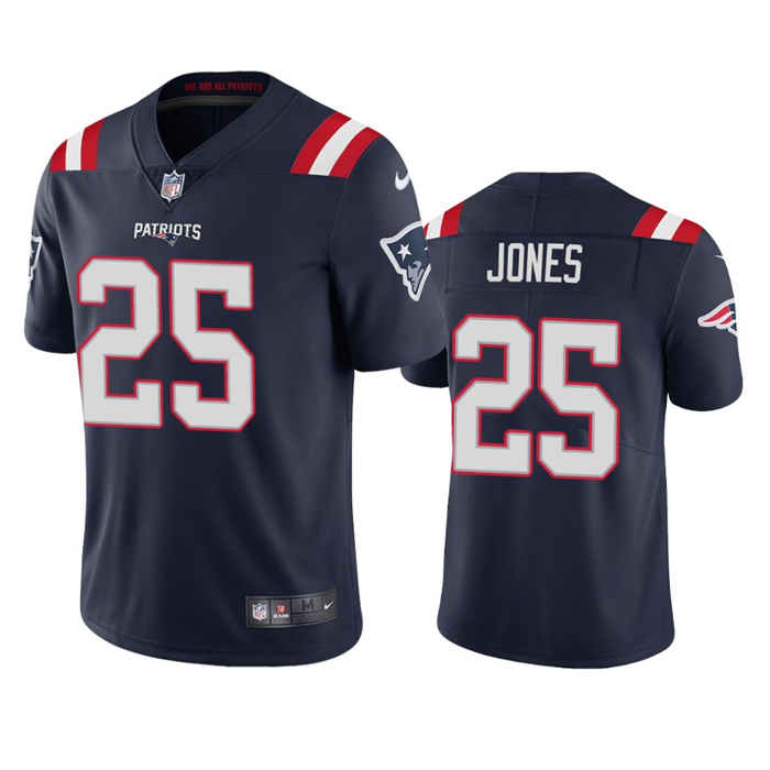 New England Patriots #25 Marcus Jones Navy Vapor Untouchable Limited Stitched Jersey - Zenithce