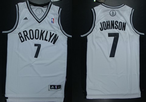Brooklyn Nets #7 Joe Johnson Revolution 30 Swingman White Jersey - Zenithce