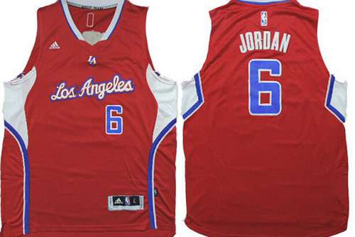 Los Angeles Clippers #6 DeAndre Jordan Revolution 30 Swingman 2014 New Red Jersey - Zenithce