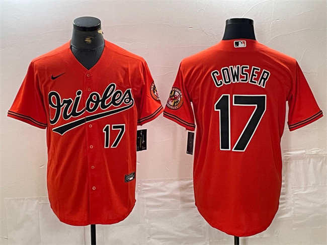 Baltimore Orioles #17 Colton Cowser Orange Cool Base Stitched Jersey - Zenithce