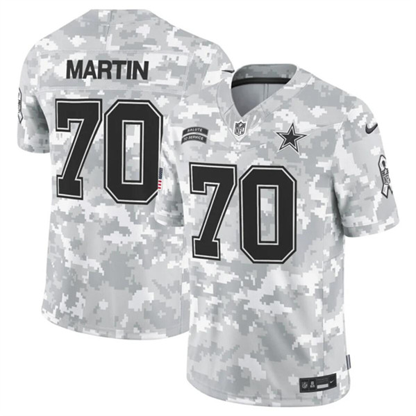 Dallas Cowboys #70 Zack Martin Arctic Camo 2024 F.U.S.E. Salute To Service Limited Stitched Jersey - Zenithce
