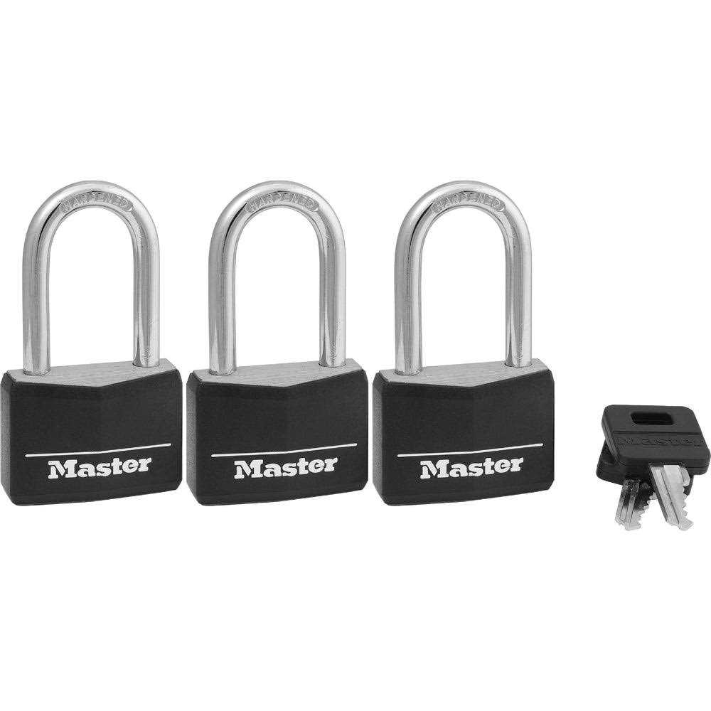 Master Lock Padlock 1 9/32 in Vertical Shackle Clearance 6271NKAW600A - Zenithce