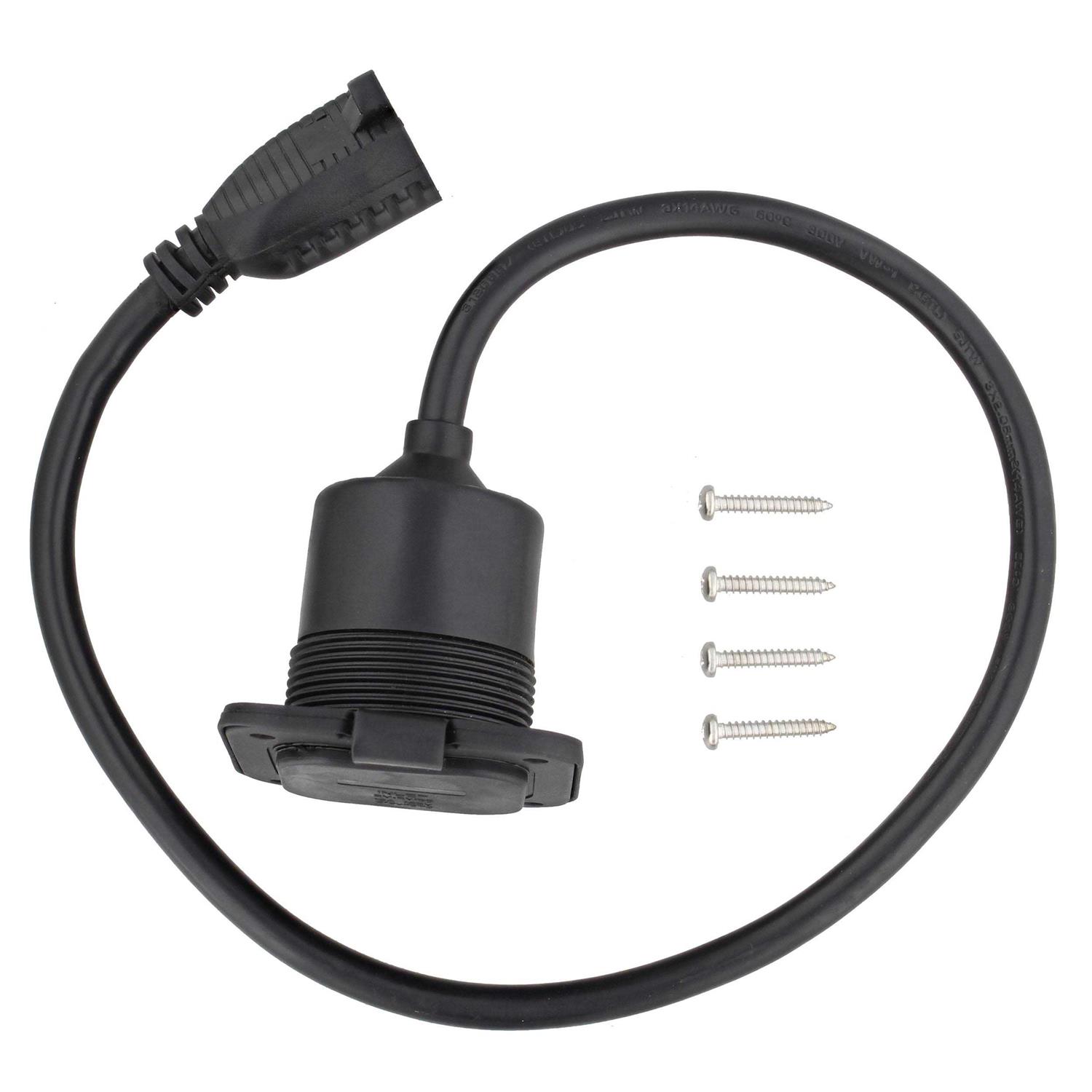 Dumble Power Inlet Port Plug 125 125v 2-Pole 3-Wire AC Port Plug 15a RV Outlet - Zenithce