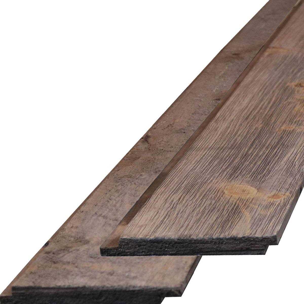 Ekena Millwork 1/4W x 96L Barntique Gaynes Reversible Ship Lap or Nickel Gap Barnwood Wall Coverings - Zenithce