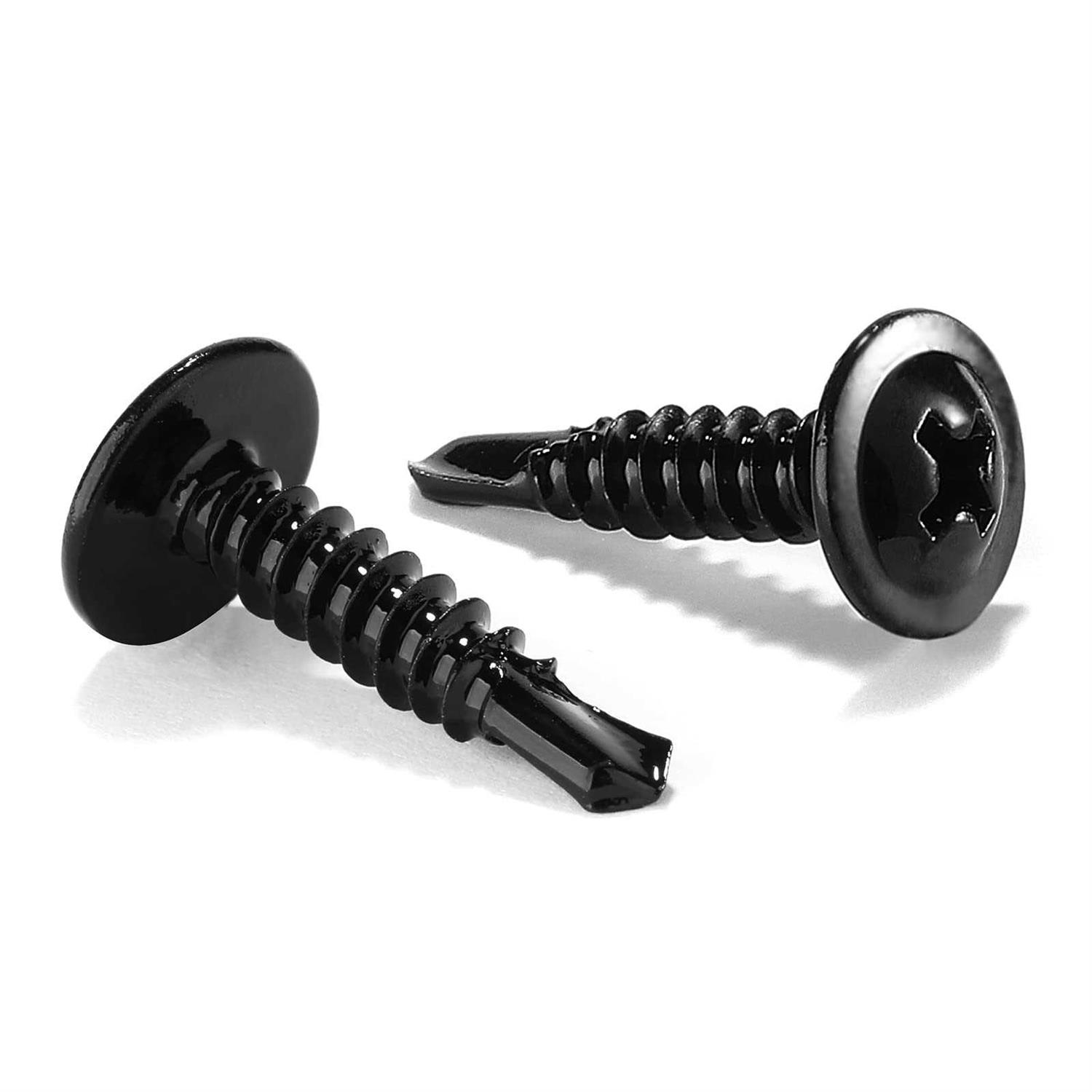 Sheet Metal Screws 100Pcs 410 Stainless Steel Truss Head Fast Self Tapping Screws Black Oxide By Sg Tzh - Zenithce