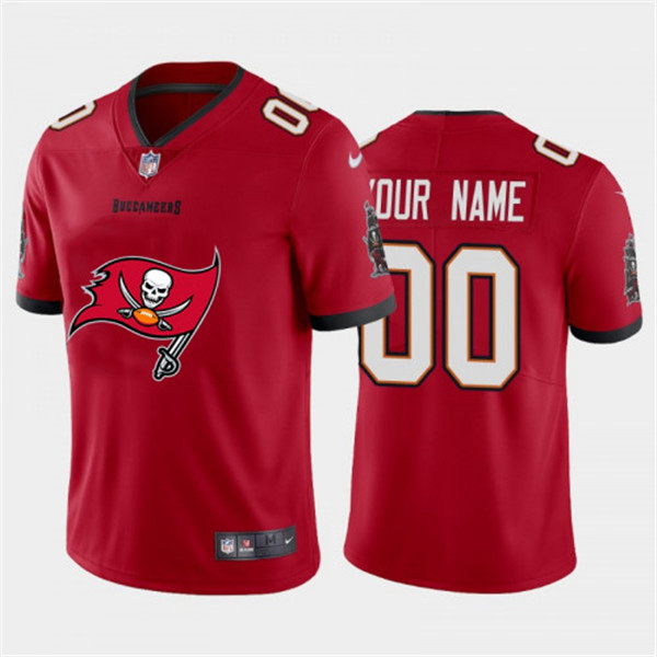Tampa Bay Buccaneers New Customized 2020 Red Team Big Logo Limited Stitched Jersey - Zenithce