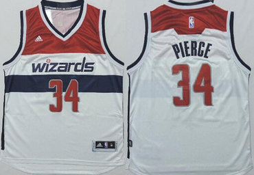 Washington Wizards #34 Paul Pierce Revolution 30 Swingman 2014 New White Jersey - Zenithce